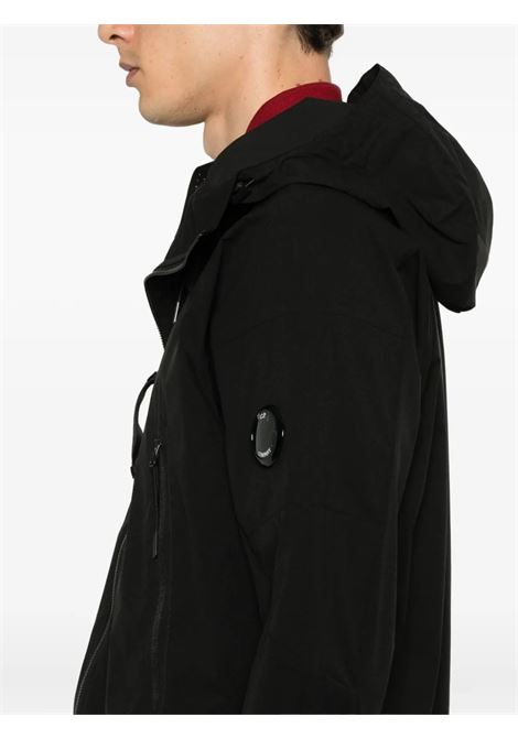 pro-teck hooded padded jacket man black C.P. COMPANY | 19CMOW006A-110264A999